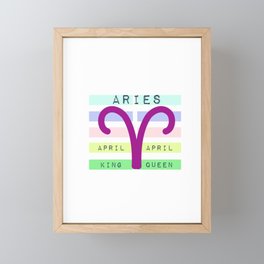 Aries Zodiac Framed Mini Art Print