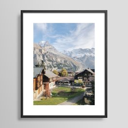 Mountain Top Murren Afternoon, Lauterbrunnen Switzerland Framed Art Print