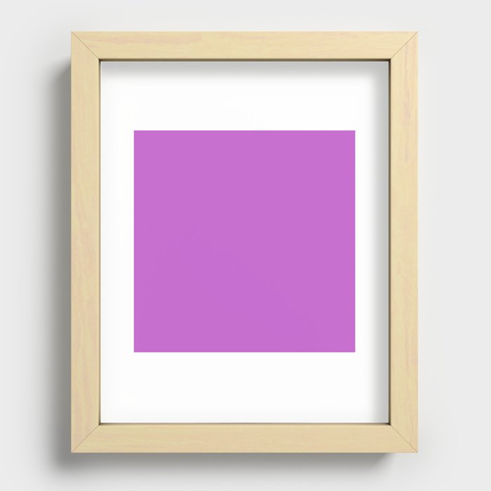 Purple Erica Recessed Framed Print
