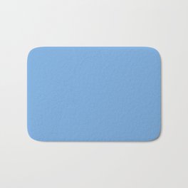 Ruddy Blue Solid Color Popular Hues Patternless Shades of Blue Collection - Hex #76ABDF Bath Mat | Graphicdesign, Solidsblue, Solid, Solidblue, Allcolor, Onecolor, Blueonly, Color, Allcolour, Medium 