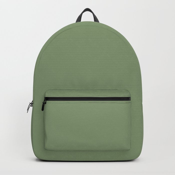 Fresh Green Solid Color Block Backpack