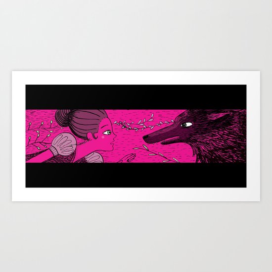 Face to face Art Print