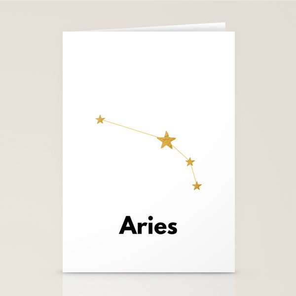 Aries, Aries Zodiac Stationery Cards