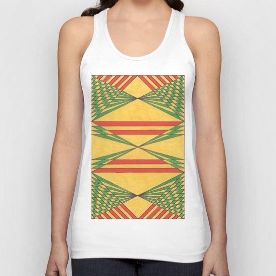 yellow brick Unisex Tank Top
