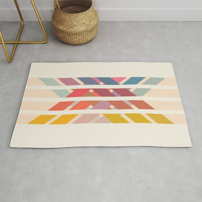 Smertrios - Colorful Decorative Abstract Art Pattern Rug