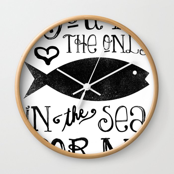 The Only Fish In The Sea Wall Clock