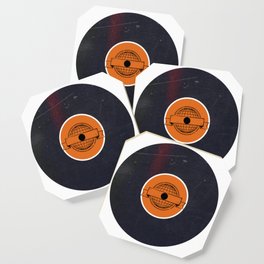 Vinyl Record Art World Post Coaster