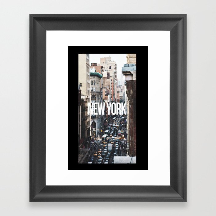 Streets of New York City Framed Art Print