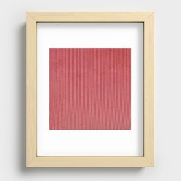 red corduroy Recessed Framed Print