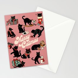 Christmas Cats Stationery Card