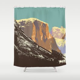Yosemite's El Capitan Shower Curtain