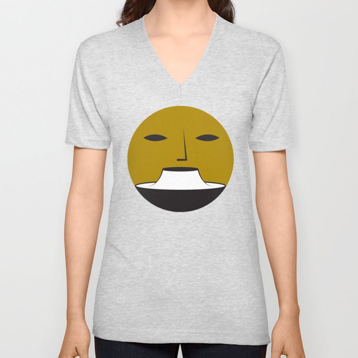 Face  V Neck T Shirt