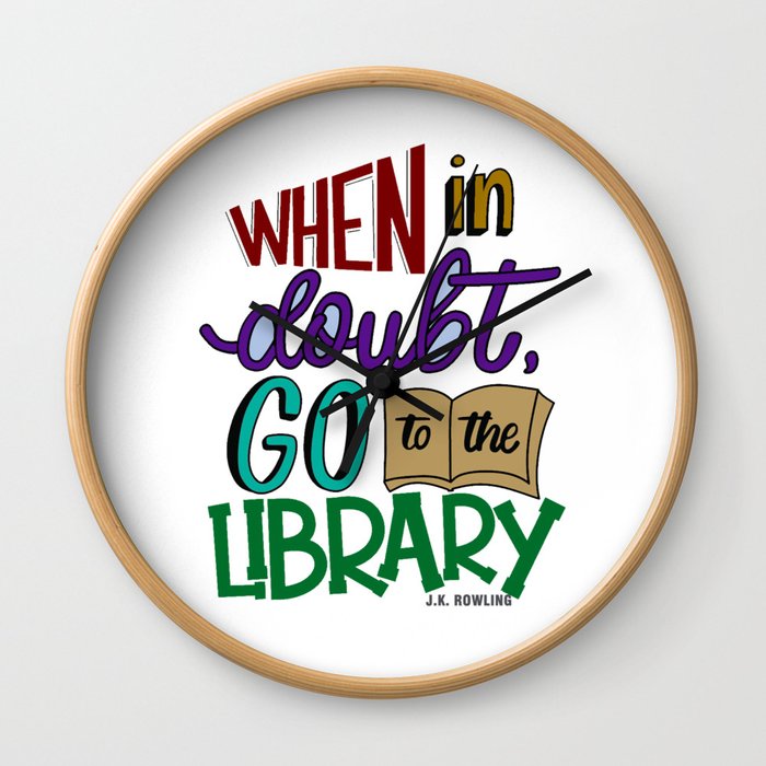 Go to the Library Wall Clock
