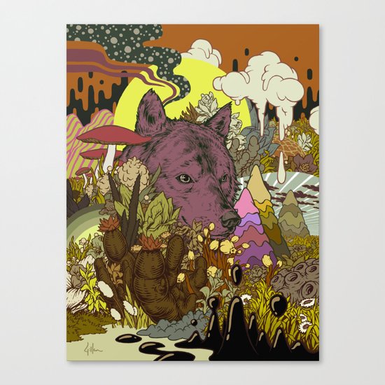 Zen Wolf Canvas Print
