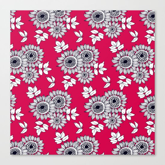 Daisy flower bouquet Canvas Print