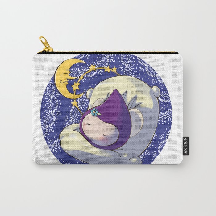 Sleeping Poppette and the Moon Carry-All Pouch
