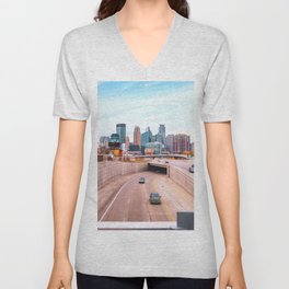 Minneapolis Skyline Views | Photography in Minnesotq V Neck T Shirt