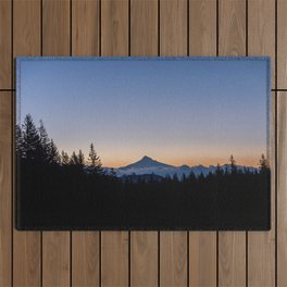 Mount Hood Pacific Northwest III - Wanderlust Adventure Outdoor Rug