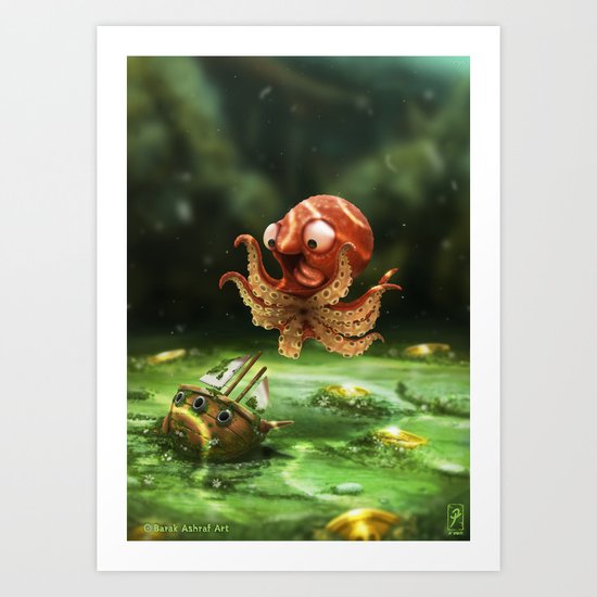 The Kraken! Art Print