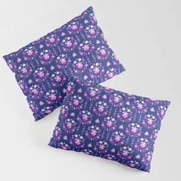 In Bloom Cobalt and Pepto Pillow Sham