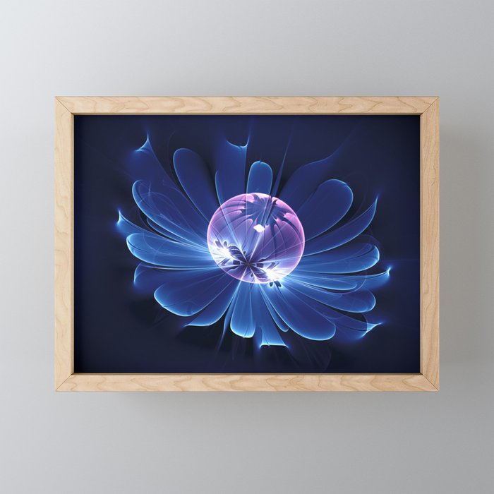 The Blue Flower Framed Mini Art Print