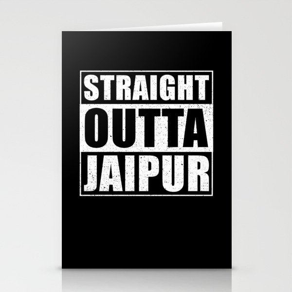 Straight Outta Jaipur Stationery Cards