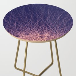 Sun Rays - Abstract Art Side Table