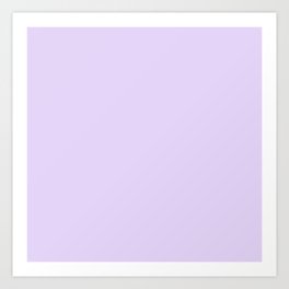 Pastel Purple - Lilac - Lavender - Solid Color Art Print