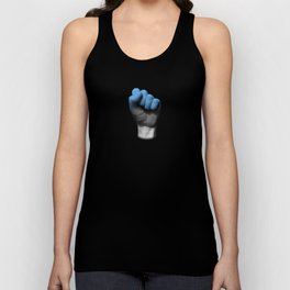 Estonian Flag on a Raised Clenched Fist Tank Top