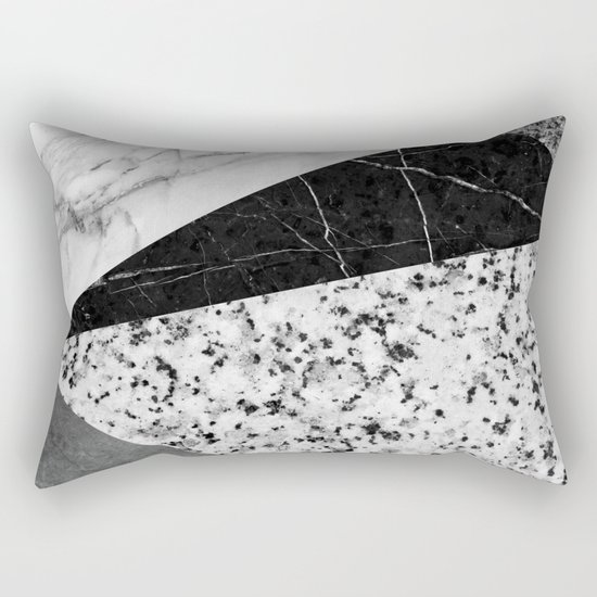 Marble and Granite Abstract Rectangular Pillow