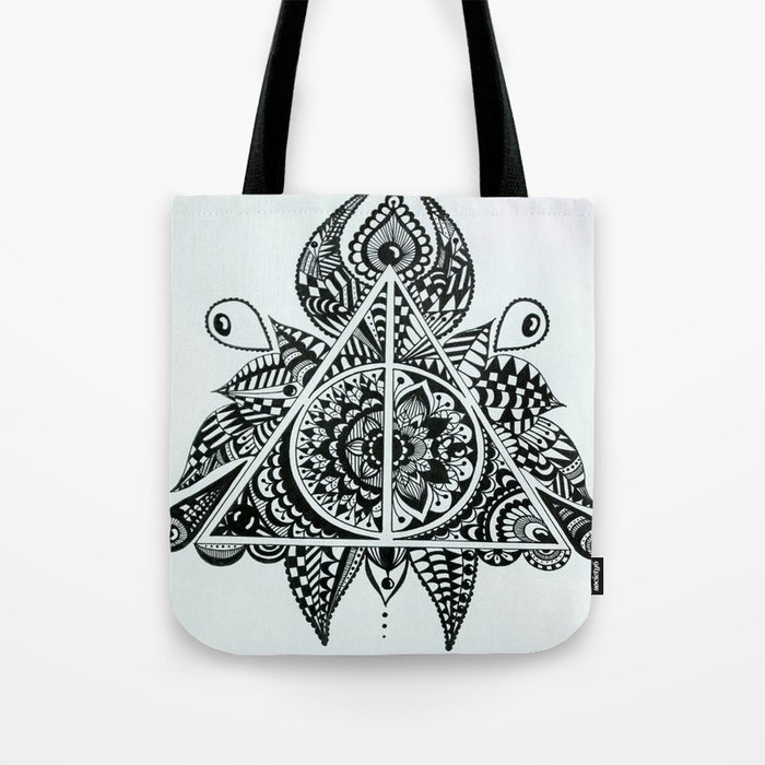 deathly hallows symbol tote