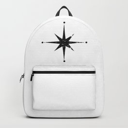 black 8 point star Backpack