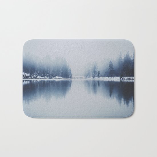 Foggy Winter Bath Mat