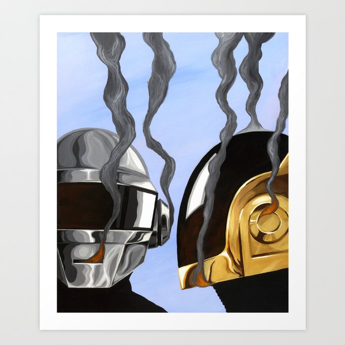 Daft Punk Deux Art Print