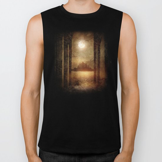 The moon is singing Biker Tank