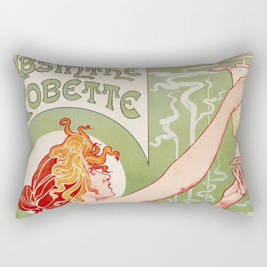 Absinthe Robette Rectangular Pillow