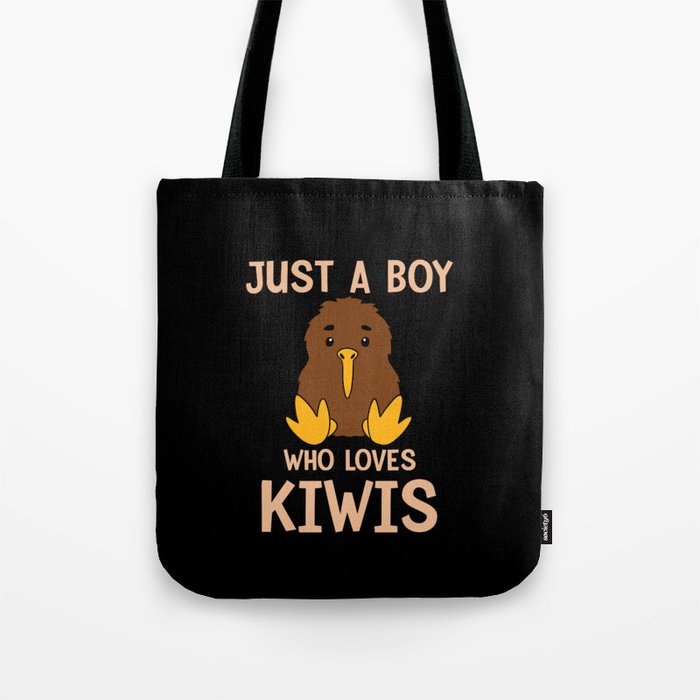 Cute Boy Sitting Kiwis Gift Tote Bag