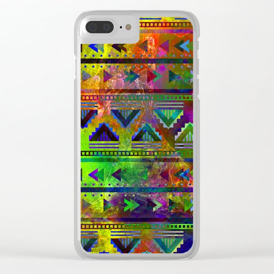 pop triangles Clear iPhone Case