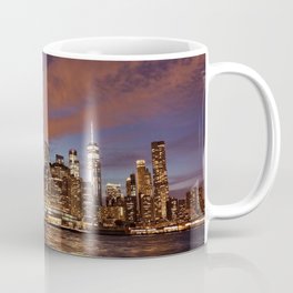 stony brook usa night city skyscrapers Coffee Mug