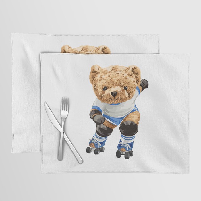 Skating Bear Placemat