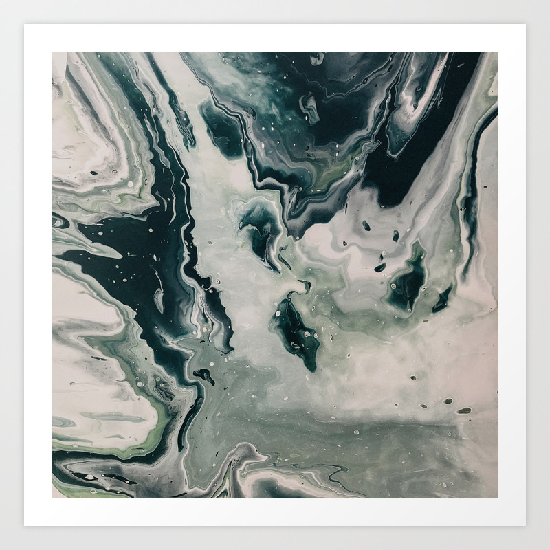 Galaxy Marble Swirl Art Print By Floresimagespdx Society6