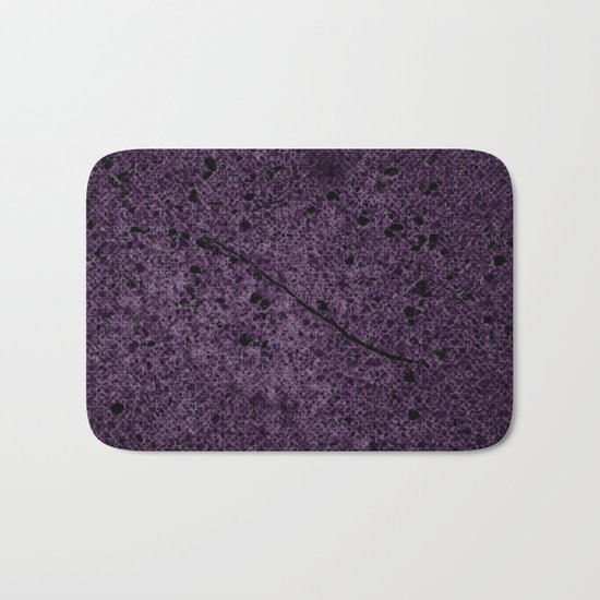 Dark Purple Abstract Bath Mat