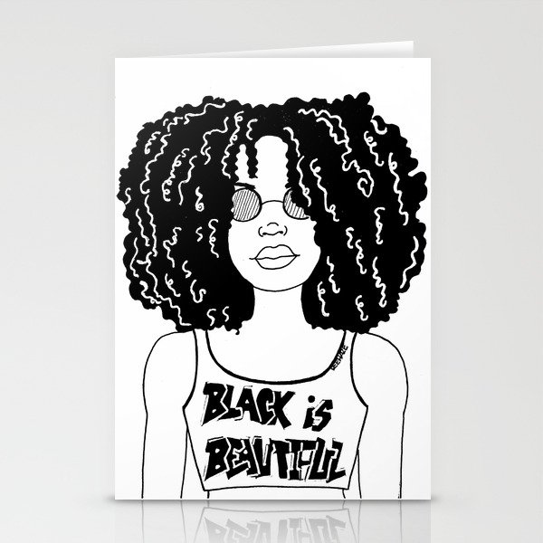 Cool Chic (Black is Beautiful) Stationery Cards