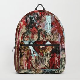 Love sex concept design, abstract acrylic hand made artwork Backpack