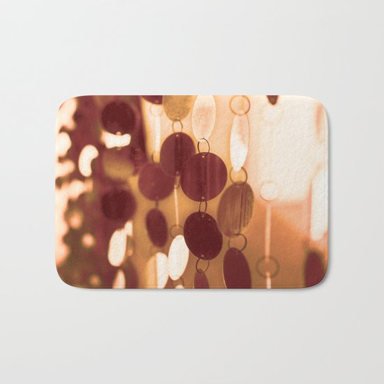 GLAM CIRCLES #Orange #1 Bath Mat