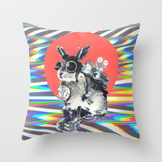 Time Traveller Throw Pillow