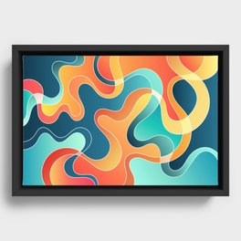 Dynamic Rhythms of Color III Framed Canvas