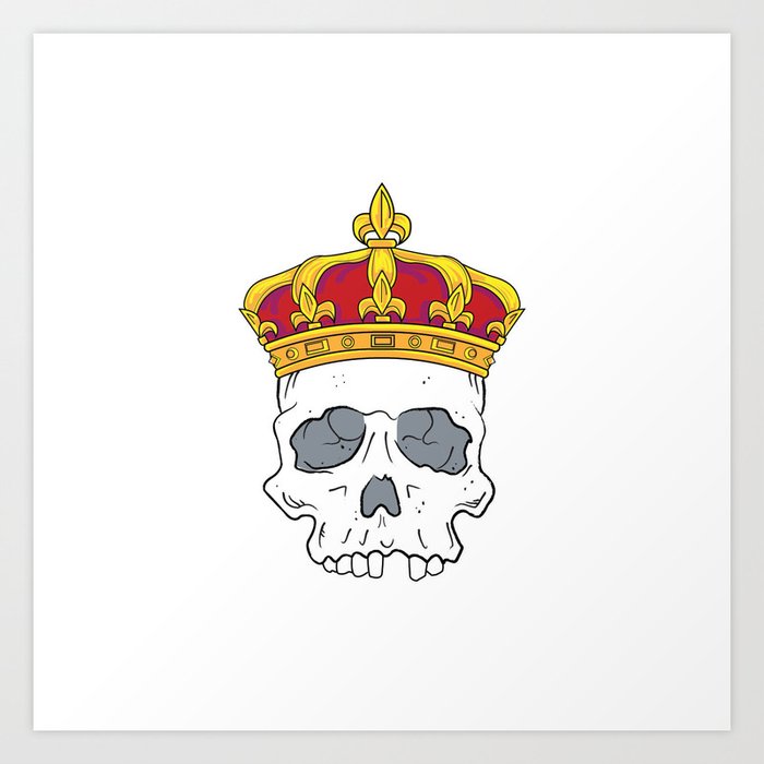 Skull King Art Print