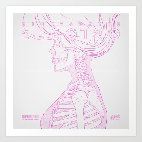 Sketch-Electro-A Art Print