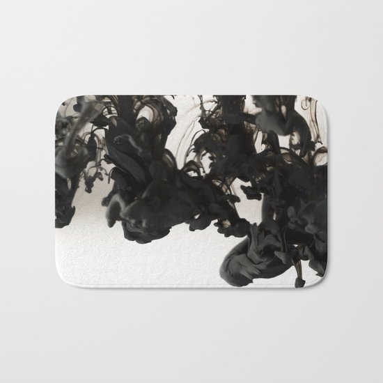 Ink #abstract #black Bath Mat